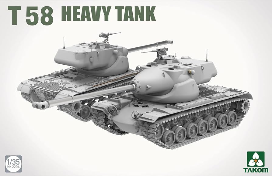 1/35 戦車モデル Amazon | タコム 1/35 T58 重戦車 プラモデル TKO2204 (戦車